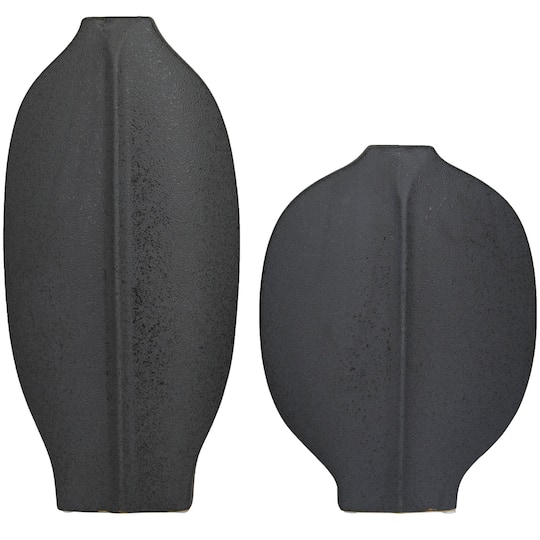 CosmoLiving by Cosmopolitan Ceramic Textured Vase Set of 2 18
